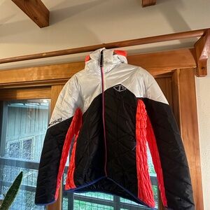 Crazy Quilted Jacket with Red and Black Accents